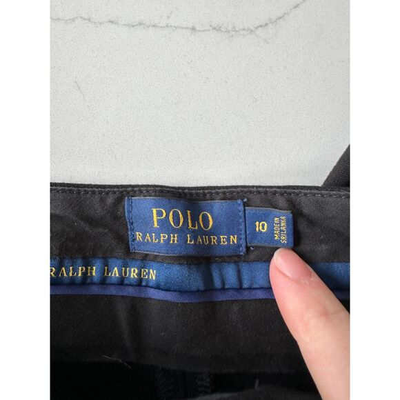 Polo Ralph Lauren Black Straight Leg Pants Size 10 - Picture 6 of 7